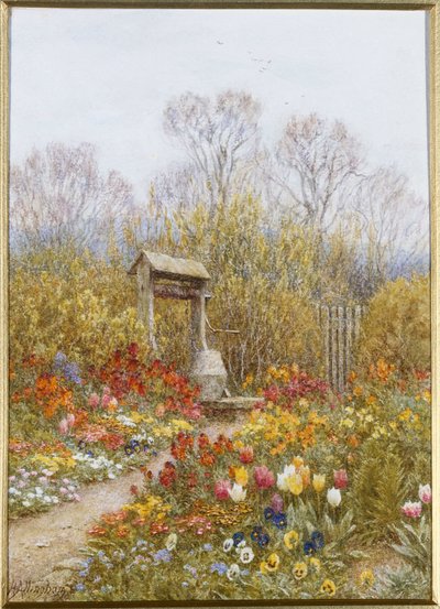 An Old Well, Brook, Surrey by Helen Allingham