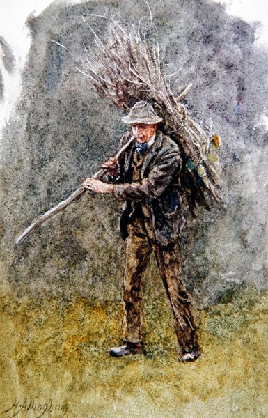 Master Hardy, Gardener at Witley by Helen Allingham