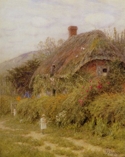 Off Fishing, Surrey by Helen Allingham