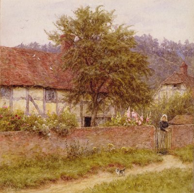 The Stray Kitten by Helen Allingham