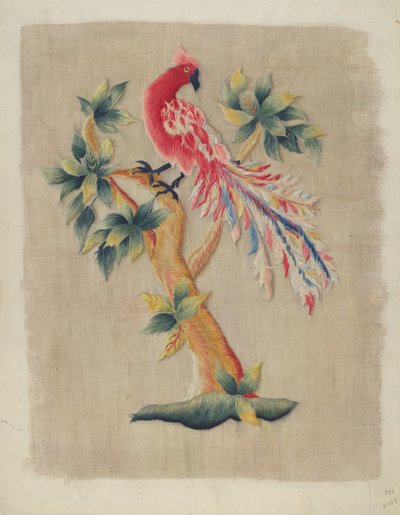 Section of Bed Curtain by Helen E. Gilman