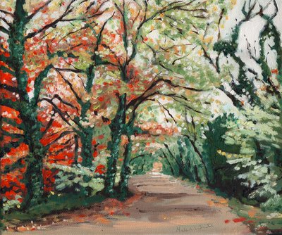 Autumn Lane, 2008 by Helen White