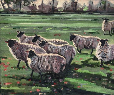 Curious Flock II by Helen White