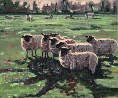 Curious Flock I by Helen White