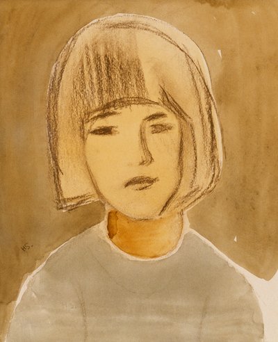 Portrait of a Girl by Helene Schjerfbeck