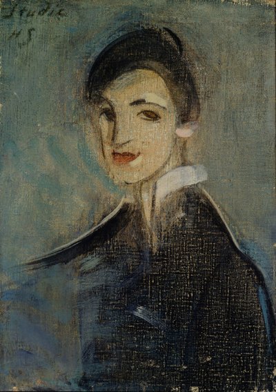 Singer in Black by Helene Schjerfbeck