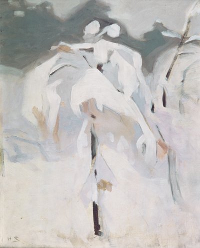 Snow Covered Birch, c.1913 by Helene Schjerfbeck
