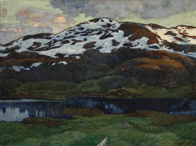 A Summer Evening by Kallsjön by Helmer Osslund