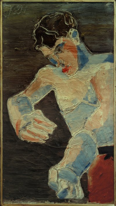 Self-Portrait (Young Boxer) by Helmut Kolle