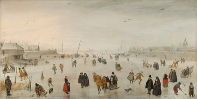 A Scene on the Ice, c. 1625 by Hendrick Avercamp