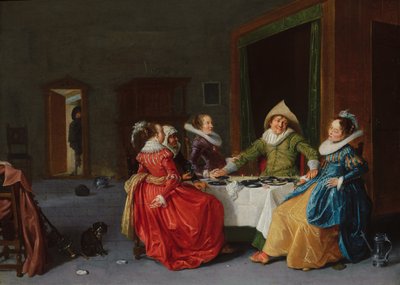 Merry Company in a Brothel by Hendrick Gerritsz Pot