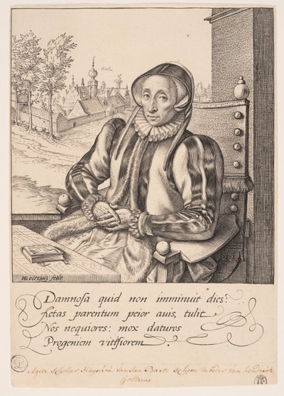 Anna Fullings, Mother of the Artist by Hendrick Goltzius