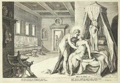 Apollo Abuses Leucothoe by Hendrick Goltzius