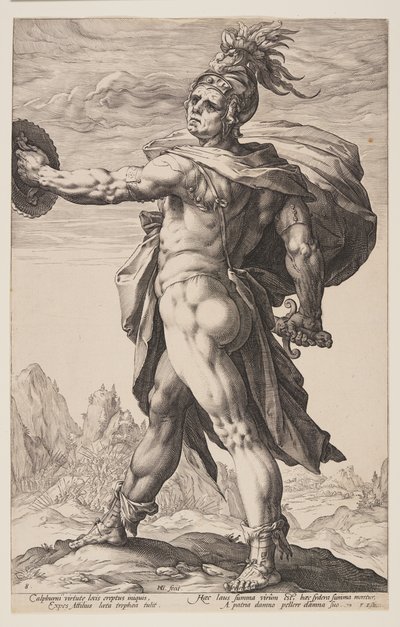 Calphurnius, from The Roman Heroes by Hendrick Goltzius