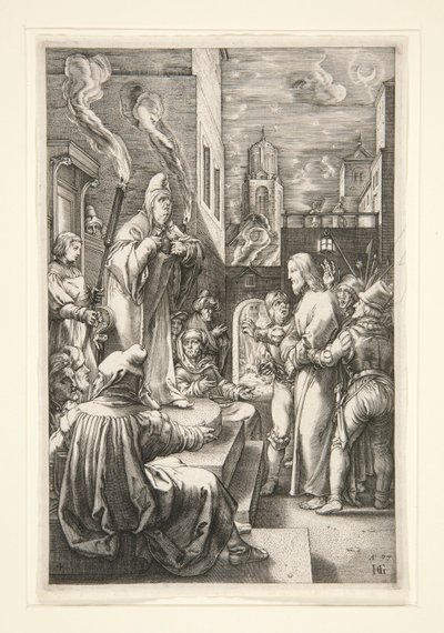 Christ Before Caiphas by Hendrick Goltzius