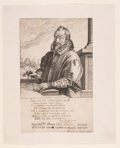 Christopher Plantin, Publisher in Antwerp by Hendrick Goltzius