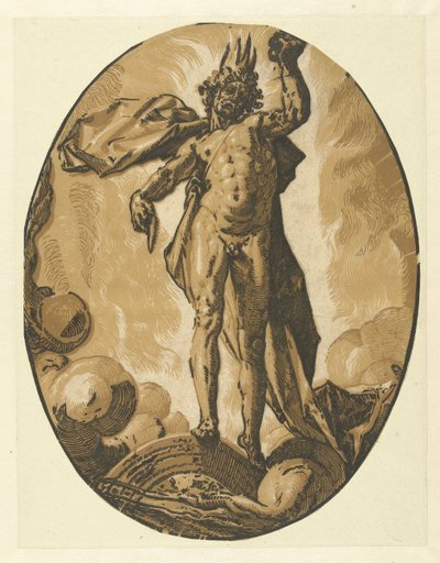 Helios (Dies) (Gods and Goddesses) by Hendrick Goltzius