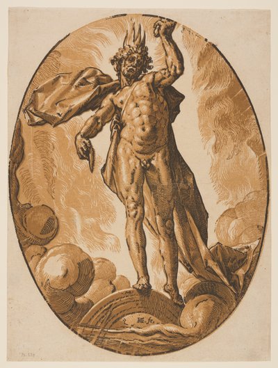 Helios, from The Deities by Hendrick Goltzius