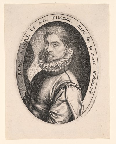 Hieronymous Scholiers by Hendrick Goltzius