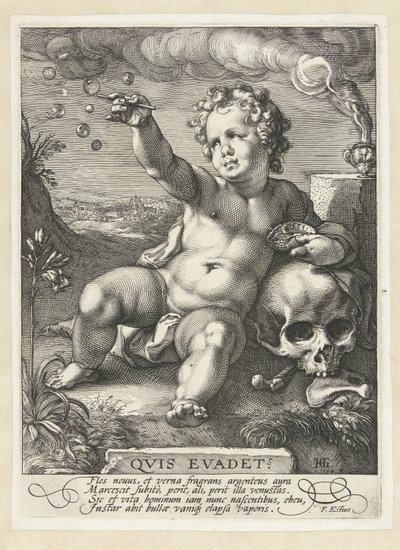 Homo Bulla by Hendrick Goltzius