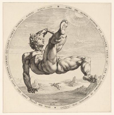 Icarus (The Four Fallers) by Hendrick Goltzius