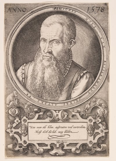 Jan Goltz II, Father of the Artist by Hendrick Goltzius