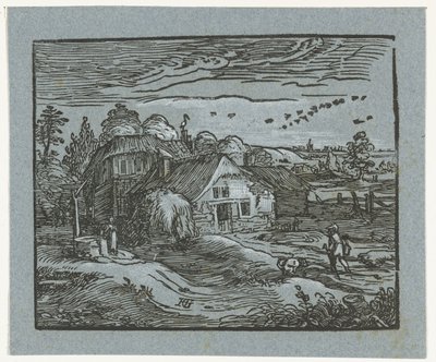 Landscape with Farm by Hendrick Goltzius