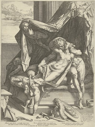 Mars and Venus by Hendrick Goltzius