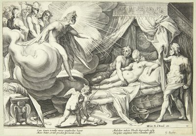 Mars and Venus Surprised by Hendrick Goltzius