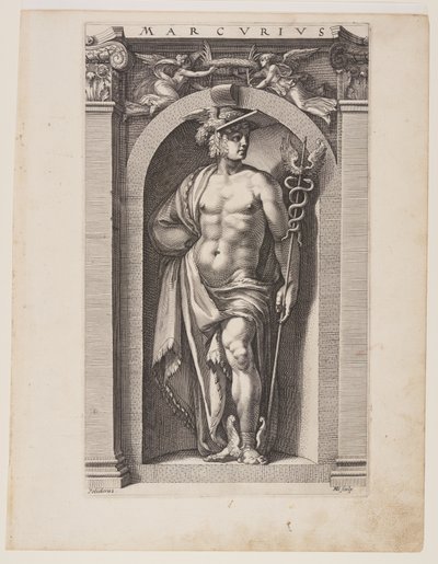 Mercurius, from Eight Pagan Gods by Hendrick Goltzius