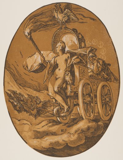 Nox, from The Deities by Hendrick Goltzius