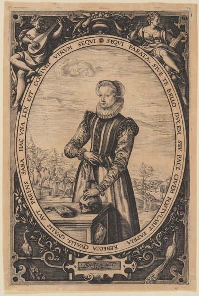 Portrait of Josina Hamels by Hendrick Goltzius
