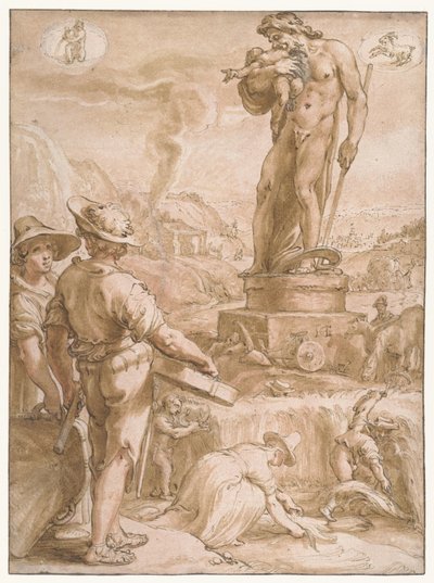 Saturn (Seven Planets) by Hendrick Goltzius