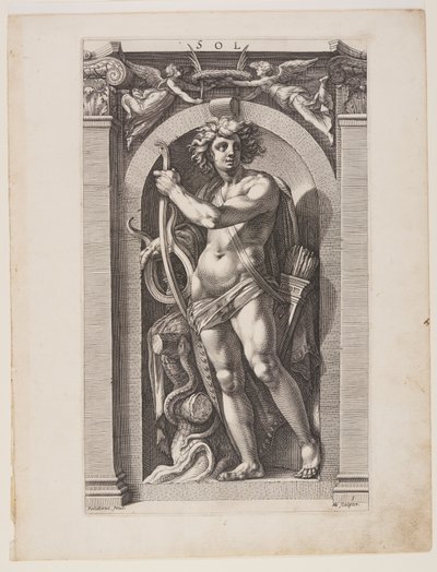 Sol, from Eight Pagan Gods by Hendrick Goltzius