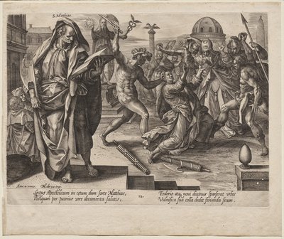 St. Matthias by Hendrick Goltzius