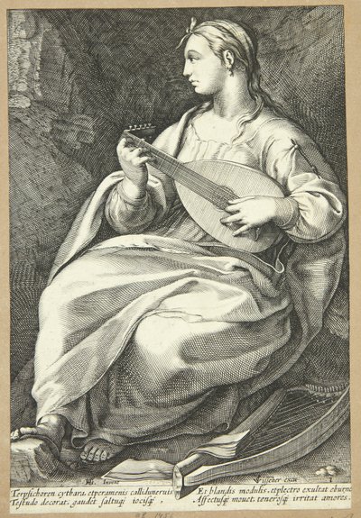Terpsichore by Hendrick Goltzius