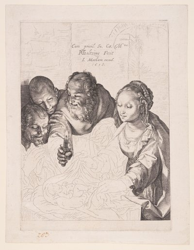 The Adoration of the Shepherds by Hendrick Goltzius