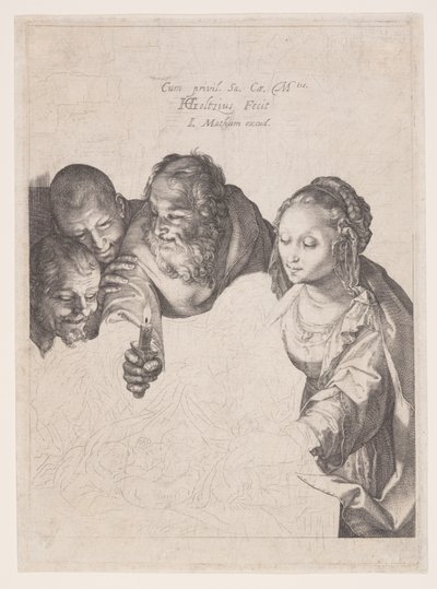 The Adoration of the Shepherds by Hendrick Goltzius