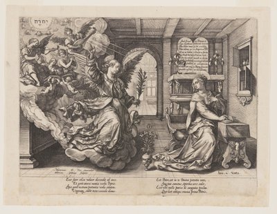 The Annunciation by Hendrick Goltzius
