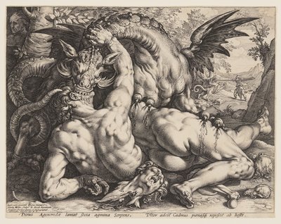 The Dragon Devouring the Companions of Cadmus by Hendrick Goltzius