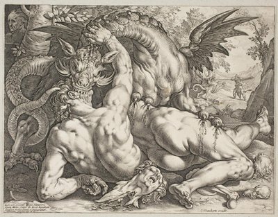 The Dragon Devouring the Companions of Cadmus by Hendrick Goltzius