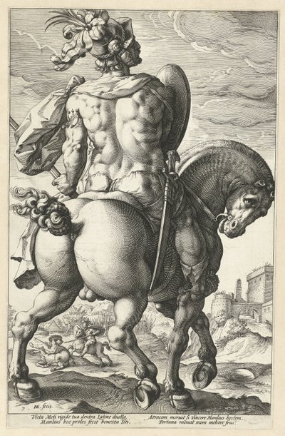 Titus Manlius by Hendrick Goltzius