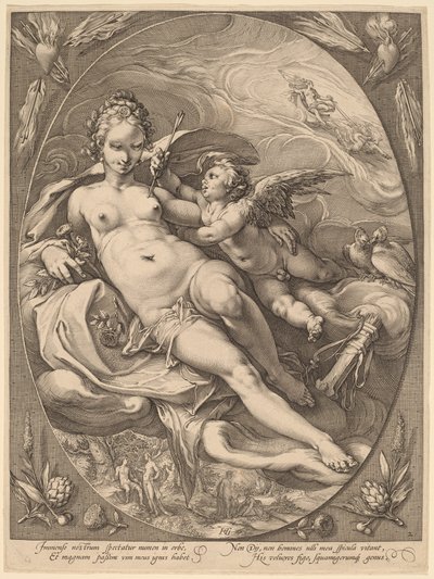 Venus and Cupid by Hendrick Goltzius