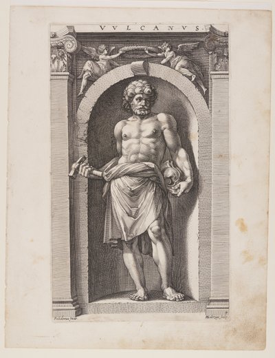 Vulcanus, from Eight Pagan Gods by Hendrick Goltzius