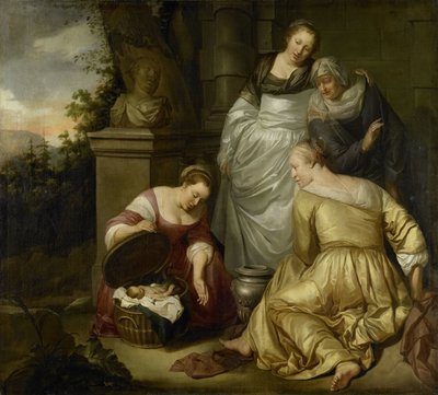 Erichthonius Found by the Daughters of Cecrops by Hendrick Heerschop