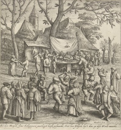 Peasant Wedding by Hendrick Hondius (I)