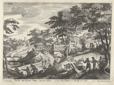 Landscape with a Hunting Scene by Hendrick Hondius (I)