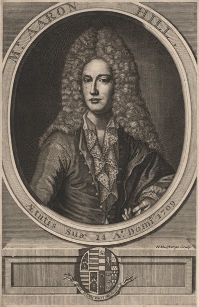 Aaron Hill, 1709 by Hendrick Hulsberg