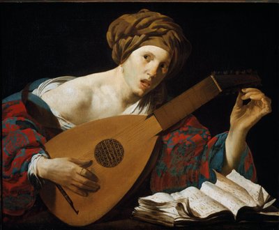A Lute Player by Hendrick Jansz Terbrugghen