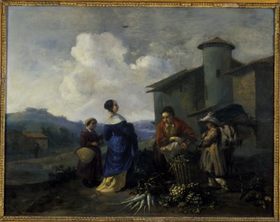 Vegetable Seller by Hendrick Mommers